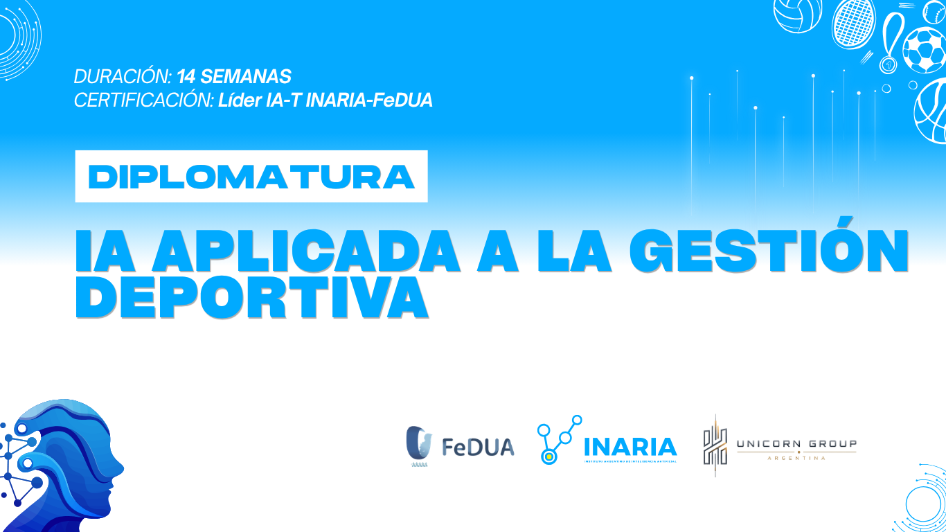 Diplomatura virtual “LÍDER DE IA PARA LA GESTIÓN DEPORTIVA”